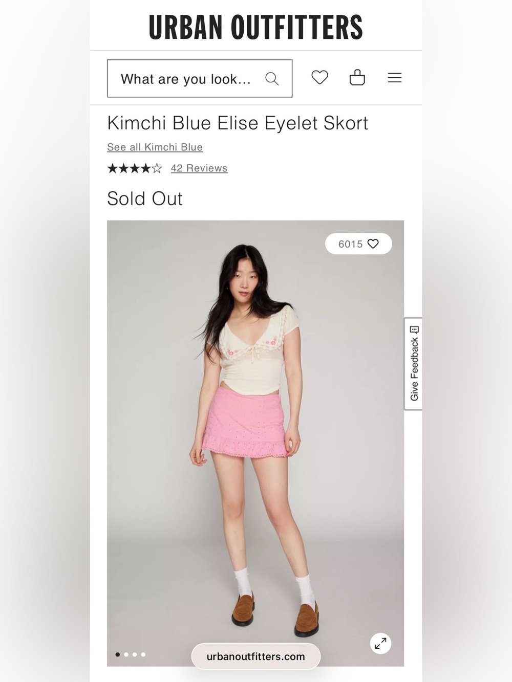 NWT Urban Outfitters x Kimchi skort 🔥
